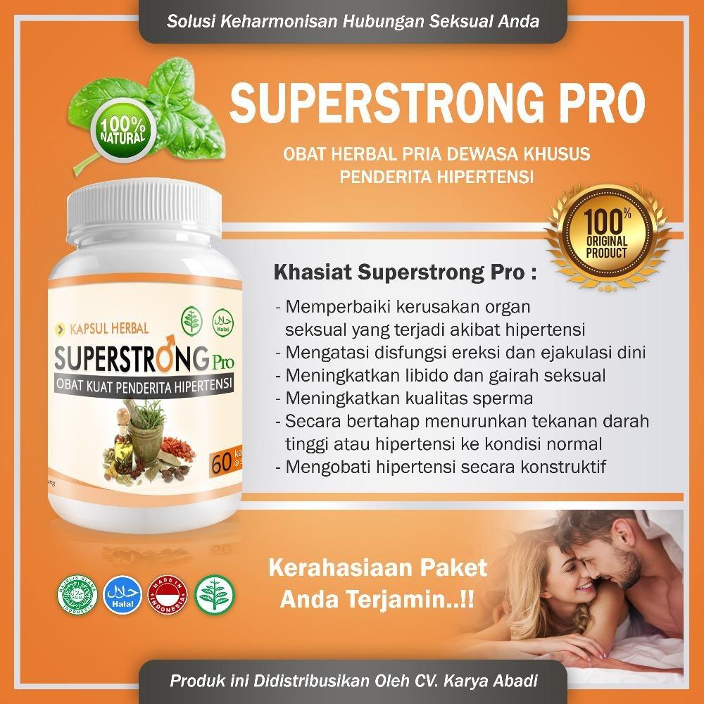 Obat Herbal Kuat Atasi Syahwat Lemah Pria Karena Hipertensi Darah Tinggi - SuperStrong Pro