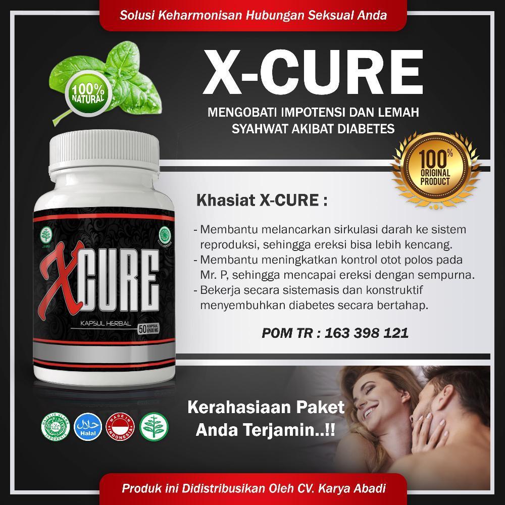 Obat Herbal Kuat Sex Tahan Lama Khusus Pria Dewasa Penderita Diabetes - X Cure