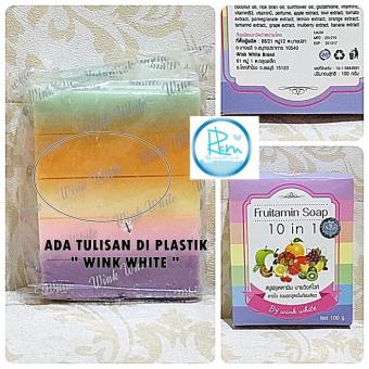 Gambar [ ORIGINAL THAILAND ] FRUITAMIN SOAP 10 IN 1 WINK WHITE