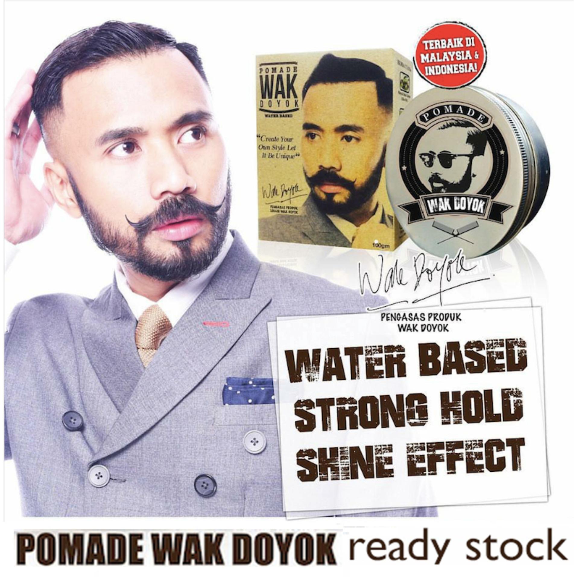 Pomade wak doyok wakdoyok hair rambut kemilau tahan lama Original 100% Pomade wak doyok wakdoyok hair rambut kemilau tahan lama Original 100%