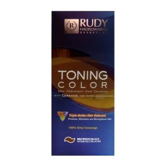 Rudy Hadisuwarno Toning Color Semi Permanent Hair Coloring Brownish Black - 2X60ML Rudy Hadisuwarno Toning Color Semi Permanent Hair Coloring Brownish Black - 2X60ML