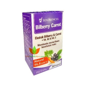 Gambar SIDO MUNCUL BILBERRY CARROT MENGATASI MATA LELAH  BILBERRY OBAT MATA