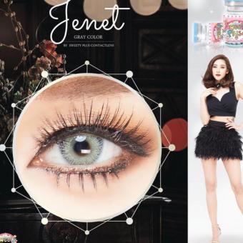 Sweety Jenet Grey Softlens - Minus 0.00 (Normal) + Gratis Lenscase