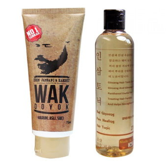 Wak Doyok Cream 75 ml & Red Ginseng Hair Tonic 250 ml Wak Doyok Cream 75 ml & Red Ginseng Hair Tonic 250 ml