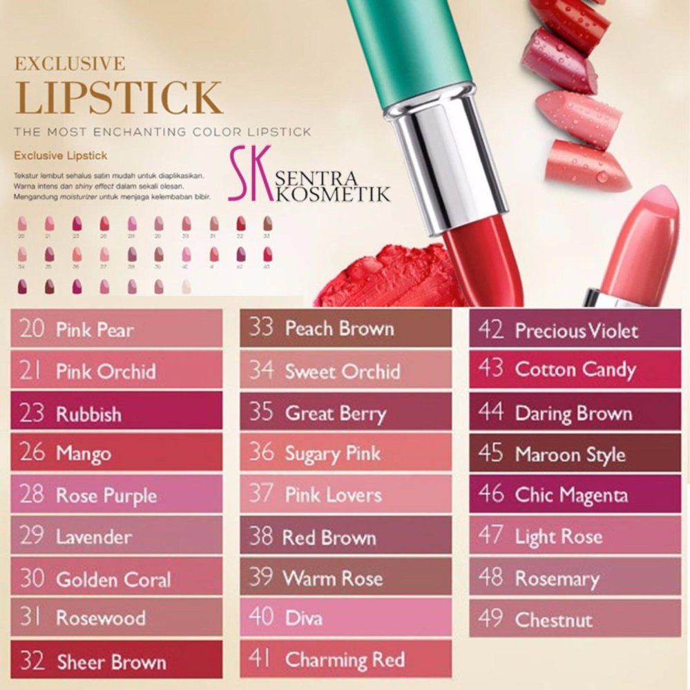 Wardah Exclusive Lipstick 35 Great Berry Daftar Update Harga Wardah Exclusive Lipstick 35 Great Berry