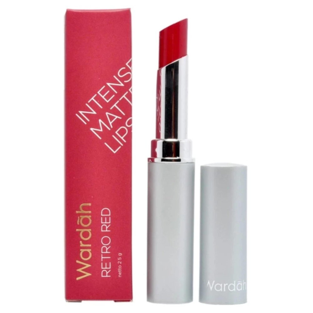 Wardah Intense Matte Lipstick 09 Vibrant Red 25gr Daftar Update Wardah Intense Matte Lipstick 08 Retro Red