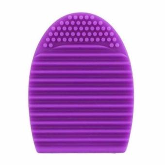 Gambar Wellness   Brush Egg Cleaning Brush Tool Beauty Makeup Tools  Purple