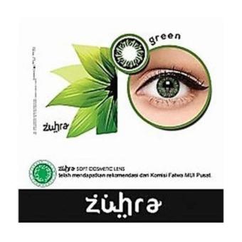 Zuhra Softlens Lensa Kontak - Green + Gratis Lenscase