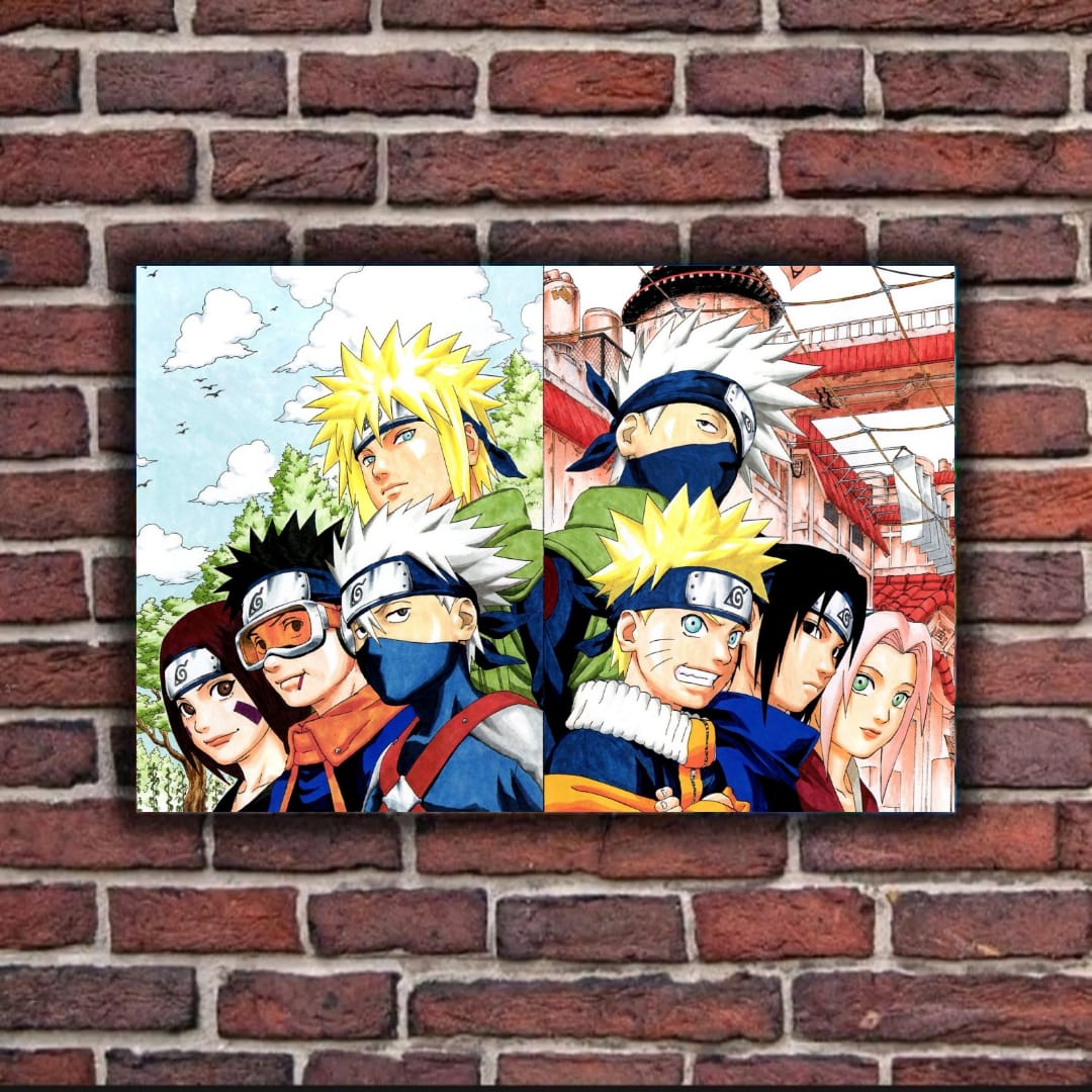 Hiasan Dinding Anime Team 7 Naruto Kakashi Yondaime Gratis Stiker Lazada Indonesia