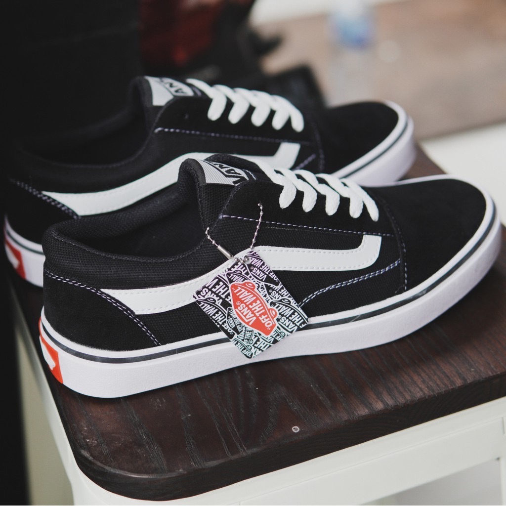 Low Knu Skool Shoes Black And White Vans That Say Vans [PROMO