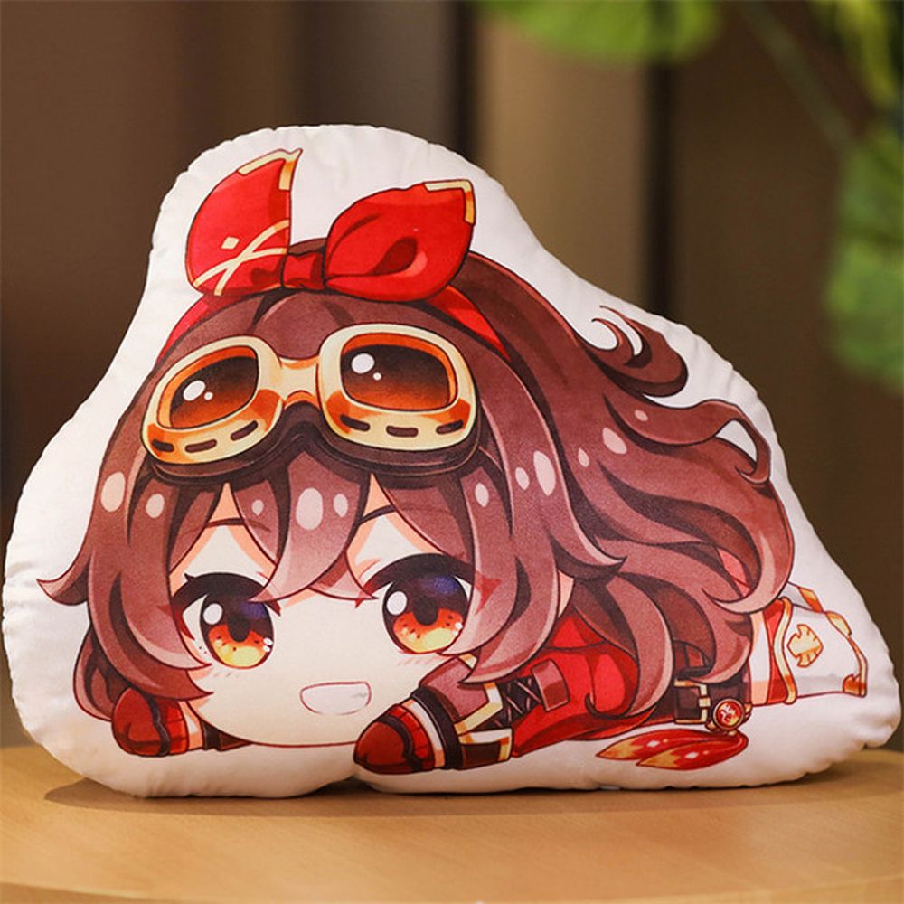 MAIFU Cosplay Anime Hổ Phách Barbara Klee Paimon Keqing Gối Nhồi Bông Đồ Chơi Nhồi Bông Genshin Impa