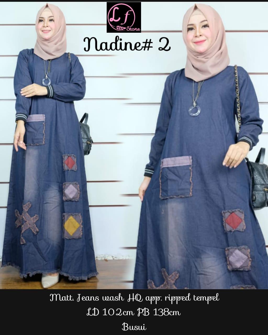 Gamis Jeans Nadine Long Dress Jeans Mbk Store Lazada Indonesia