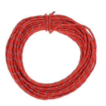 Gambar 15m Reflective 2.5mm Sun Shelter Awning Camping Windproof NooseTent Rope(Orange)   intl