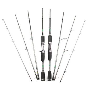360DSC 1.98 m serat karbon tuang tongkat pancing - Hitam ...