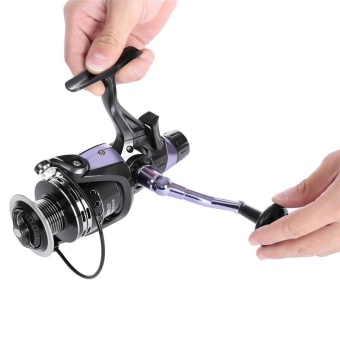 4.7:1 Metal Spool Spinning Fishing Reel 11 + 1 Ball Bearings withFront & Rear Brake for Lake Ocean Beach Boat River Fshing(IFR5000 ) - intl