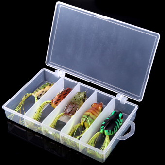 Gambar 5pcs Lure Fishing Soft Hook Bait with Box