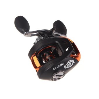 AF103 10 + 1 BB bantalan bola tangan kiri umpan Casting Memancing Reel kecepatan tinggi 6.3:1 hitam