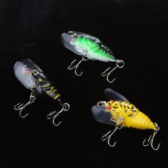 BolehDeals Jangkrik Serangga Umpan Pancing Ikan Kecil TenggelamBass Mengatasi Umpan Kail 3 Hook Juni 2019 - 5 BolehDeals Jangkrik Serangga Umpan Pancing Ikan Kecil TenggelamBass Mengatasi Umpan Kail 3 Hook - 5
