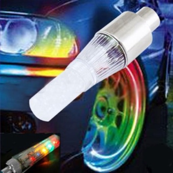 Gambar Car Bicycle Alarm Wheel Lights Lamp LED Tire Type   intl