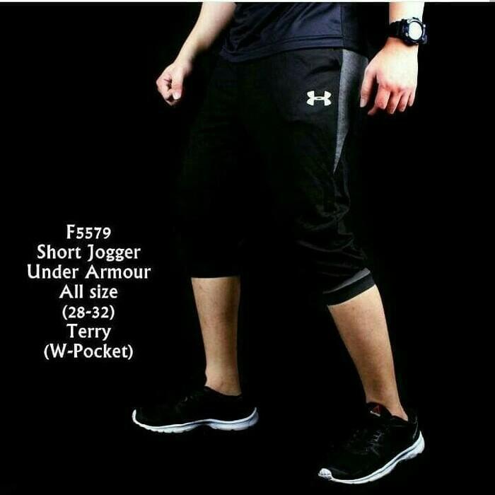 Celana Jogger Pendek Pria Gym Fitness Under Armour - 69Abc3