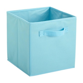 Gambar CITOLE Foldable Cloth Storage Cube Basket Bins Organizer Containers Drawers, Blue   intl