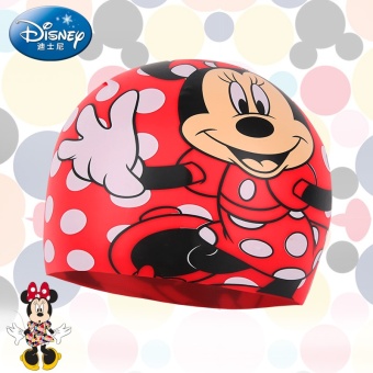 Gambar Disney kartun anak laki laki dan perempuan tahan air topi renang renang topi anak silikon berenang topi topi renang