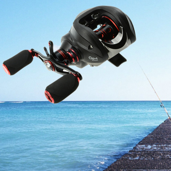 DMK 15 x 1 bb 7,0:1 Reel Baitcasting umpan Casting ganda rem kiri