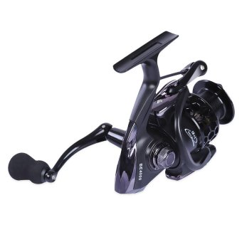 FISHDROPS Full Metal Fishing Spinning Reel dengan Handle LipatBE-4000 (Hitam)
