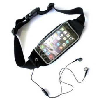 Gambar G smart Black Waterproof Waist Sport Bag for Smartphone 5.5   6\