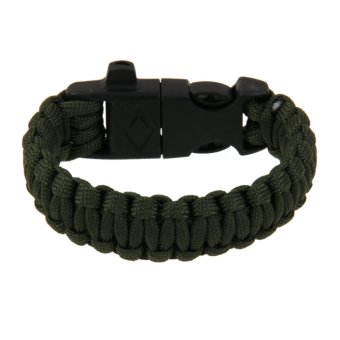 Gelang Kepang Whistle - Hijau Army Oktober 2019 - 5 Gelang Kepang Whistle - Hijau Army - 5