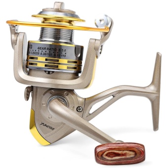 GS - 4000 Metal Spool Spinning Fishing Reel Folding Arm 12-Ball Bearing 5.2 : 1(4000) - intl