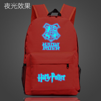 Harry Potter lencana kuliah versi bercahaya untuk pria dan wanita siswa tas tas komputer sekolahnya