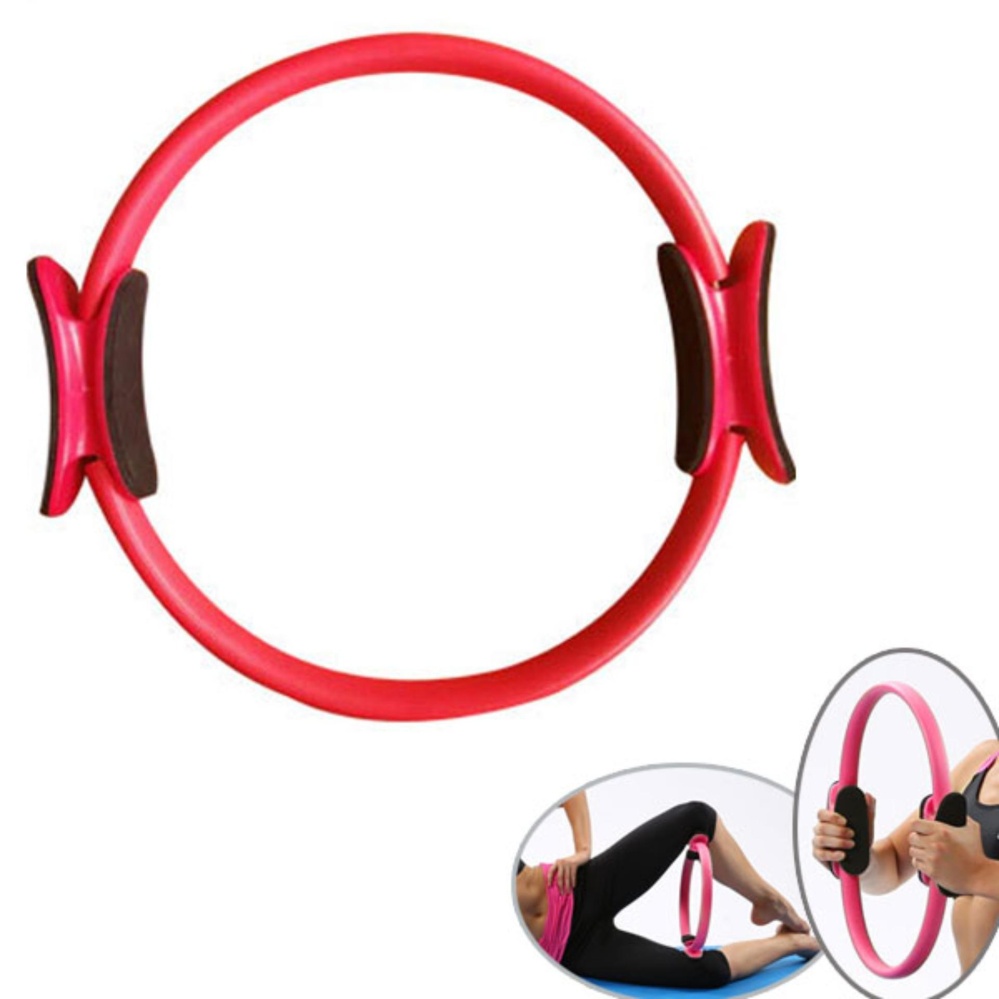 HOLA Professional Fitness Pilates Slimming Magic Yoga Ring Pilates Fitness Circle Training Tool(Red) - intl