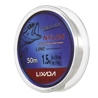 Gambar Lixada 50m Fishing Line Thread Clear White Thin Fishing Line Smooth Casting for Freshwater and Saltwater   intl