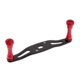 MagiDeal Fishing Reel Handle Knob Baitcasting Reel Handle Replacement 95mm Wine Red - intl