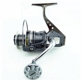 MermaidKnight Carbon Color Reel Metal Body 12+1 Ball Bearings 5.2:1Spinning Fishing Reel with Extra spool (1000 series) - intl