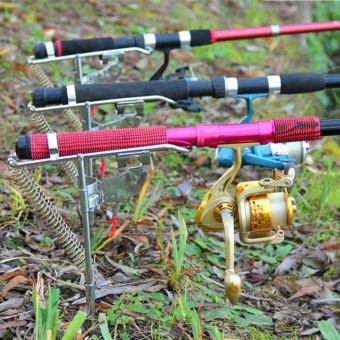 Gambar Moonar Memancing Rod pemegang dengan otomatis Tip   Up Hook Setter untuk memancing berguna