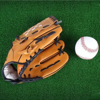 Gambar Outdoor Sports Brown Practice Left Hand Softball Equipment BaseballGlove   intl