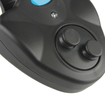 Pencari Cahaya Gigitan Ikan Elektronik Alarm Bell Klip Pada Joran (Hitam)