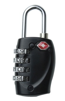 Gambar powercreat 4 Rows Digital TSA Combination Travel Luggage LockPassword Padlock,Black   intl