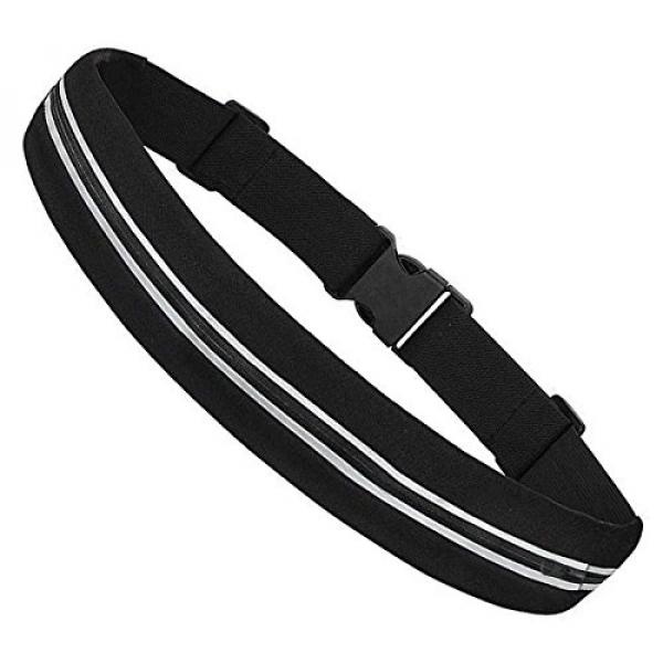 Rioa Waterproof Exercise Pelari Belt dengan Expandable Kantong Penyimpanan, Ringan & Tahan Lama Pelari Belt Memegang Semua IPhone + Aksesoris, Fitness Workout Belt untuk Pria dan Wanita (1 Kantong)-Intl