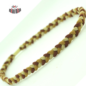Sederhana anyaman secara keseluruhan lintas hair band yoga kebugaran karet rambut Sederhana anyaman secara keseluruhan lintas hair band yoga kebugaran karet rambut