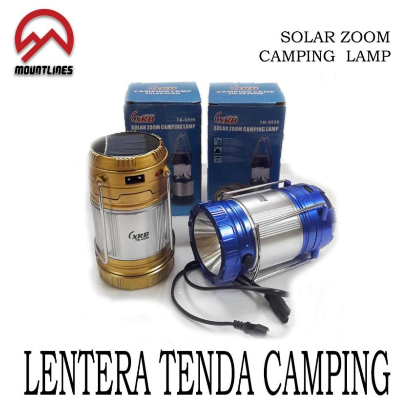 Gambar Solar Zoom Lentera Senter Tarik Tenda Camping Charger 5700