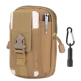 Gambar Tactical Pouch   Compact Water resistant Molle EDC Utility Gadget Gear Tools Organizer   Bundled with Keychain Flashlight   intl