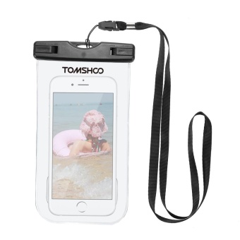 Gambar TOMSHOO Waterproof Phone Case Dry Bag Pouch Transparent Touch Screen Cellphone Case for 6.0\