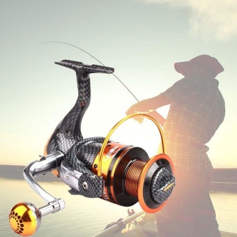 UINN DIAODELAI High Carbon Fishing Reel Super Lightweight 12+1 Fishing Reel TT2000 black & gold - intl