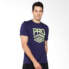 Umbro Pro Training CVC Logo Tee Baju Olahraga Pria - Purple 64413U-RQD