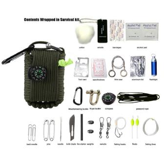 Gambar weizhe Outdoor Parachute Emergency Survival Kits Disaster Gear With22 Tools