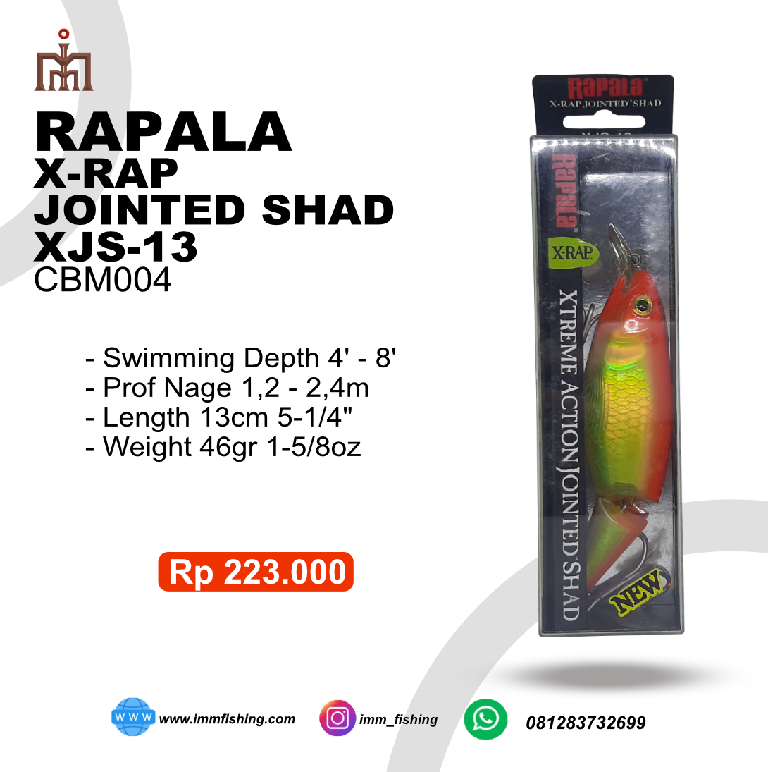 Rapala X-Rap® Jointed Shad 5-1/4