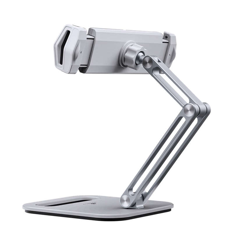 Cell Phone Stand Angle Height Adjustable Aluminum Alloy Holder Suitable for iPhone, iPad, Tablet (4-13 Inches)